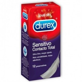 DUREX SENSITIVO CONTACTO TOTAL PRESERVATIVOS 12 U