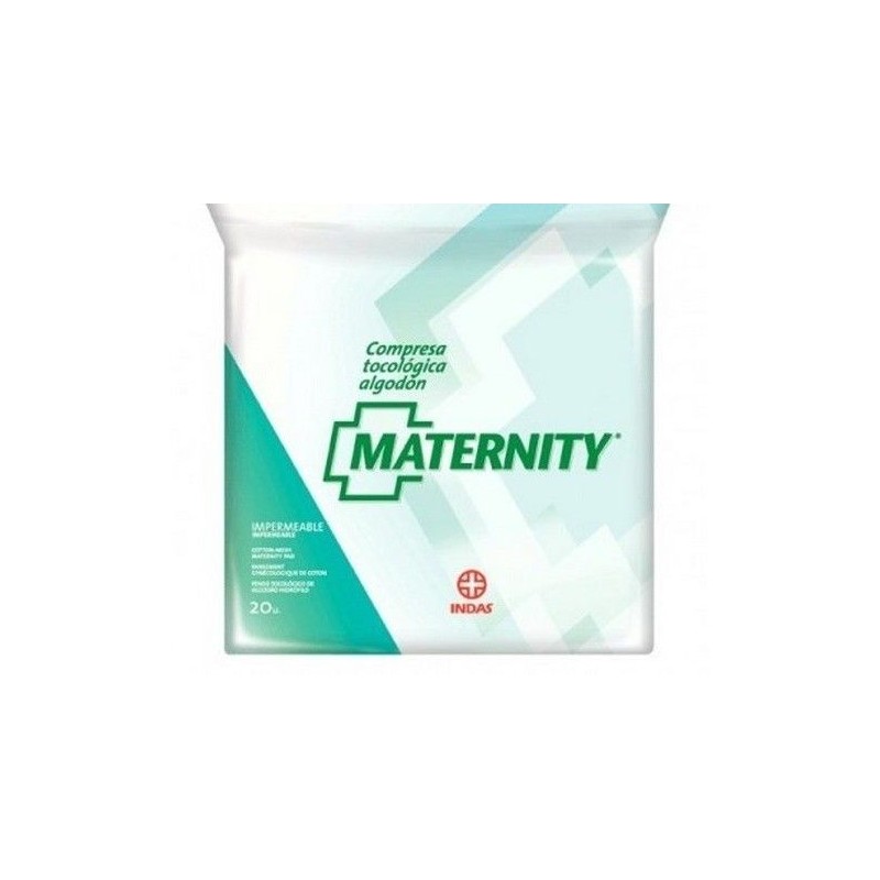 Compresas Tocologicas Maternity Algodon 20 Unidades - Farmacia