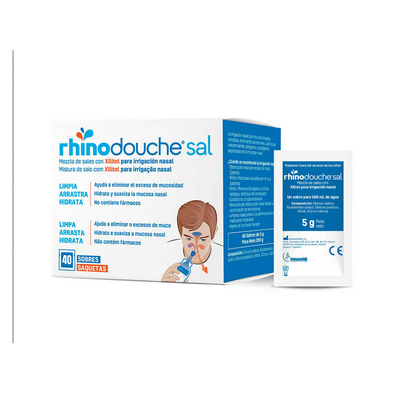 Rhinodouche Pack Irrigador nasal + Sinusal 26 sobres 【OFERTA ONLINE】